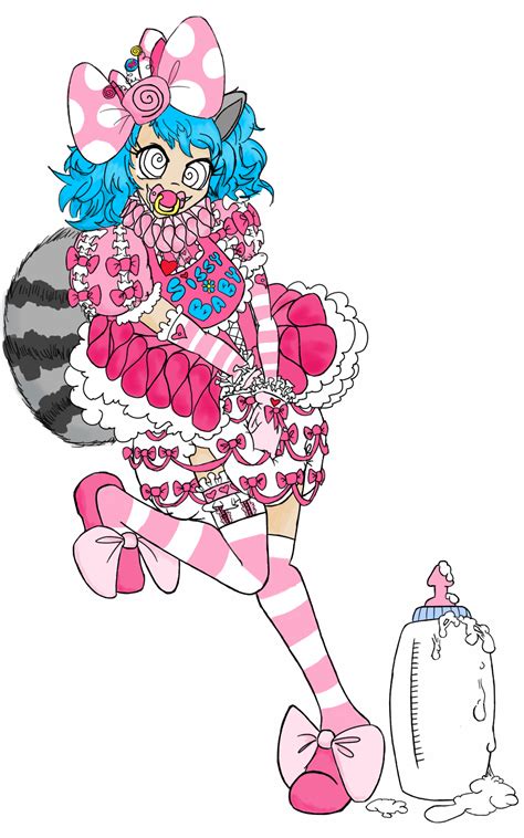 Commission: Hypnotized Sissy with Cummy Ba-Ba by luckyluckyluckypenny