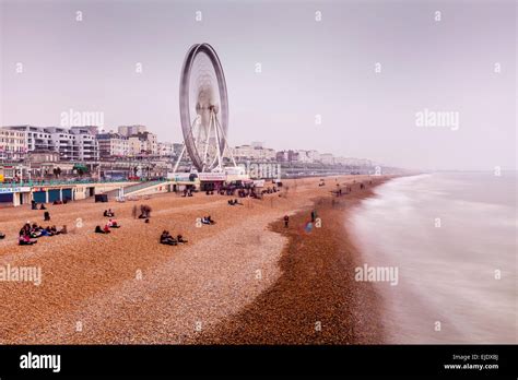 Brighton Beach In Winter, Brighton, Sussex, UK Stock Photo - Alamy