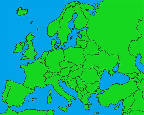 Blank Map of Europe for Mappers... : r/MapPorn