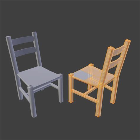 blender rustic chair