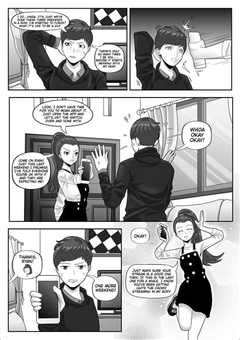 Weekend Egirl Page 2 (body swap Comic) by GenderPlayBooks on DeviantArt