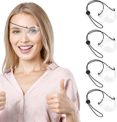 4PCS Eye Shield, Clear Plastic Eye Shield Eye Patch, Eye Surgery