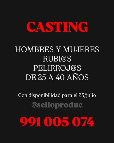 Castings en todo el Perú 🎬🇵🇪 | 🎬 Convocatoria de Casting – Comercial de