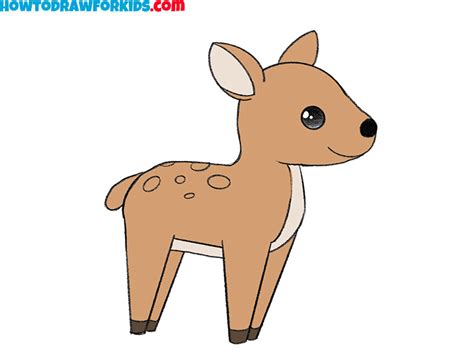 draw  deer easy drawing tutorial  kids