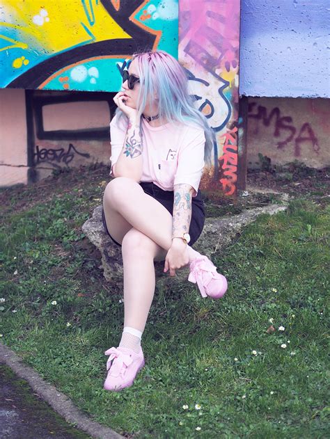 Mode : Look Rip'n'Dip & Puma en rose et denim - Lazy Kat