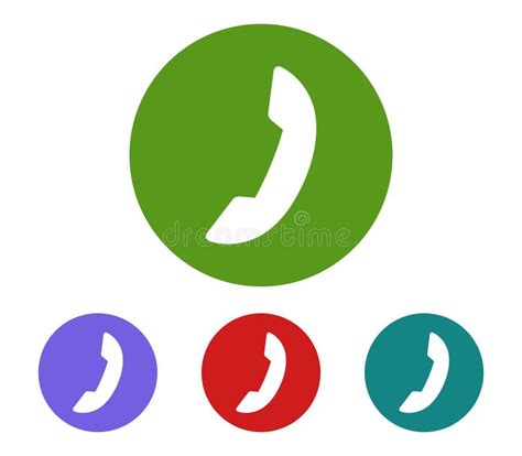 Значок телефонной трубки телефона Иллюстрация штока - иллюстрации ...