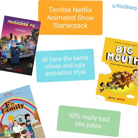 Really bad Animated Netflix Show Starterpack : r/starterpacks