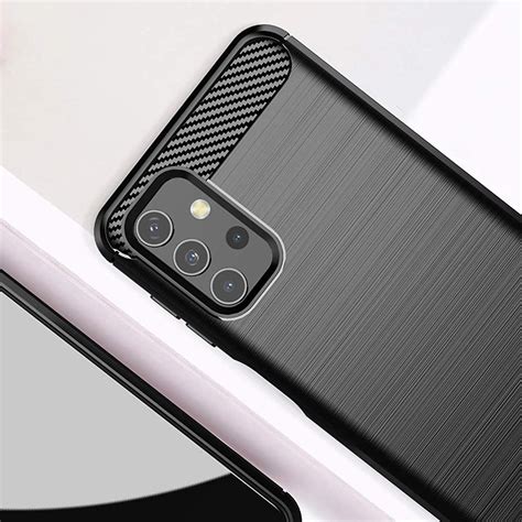 Samsung Galaxy A32 4G (SM-A325F/DS) Carbon Fiber Pattern Brushed TPU ...