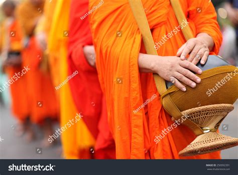 Buddhist Monks Alms Bowl Thailand Stock Photo 250092391 | Shutterstock