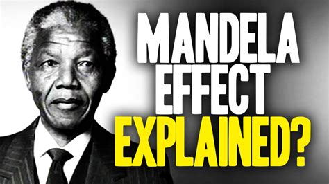 What is the MANDELA EFFECT? Scientist provides clues… – Mandela Effects