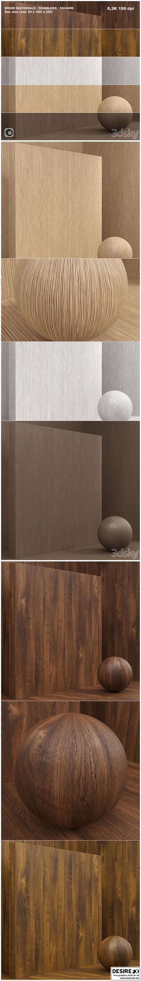 Desire FX 3d models | Material wood veneer seamless – set 32