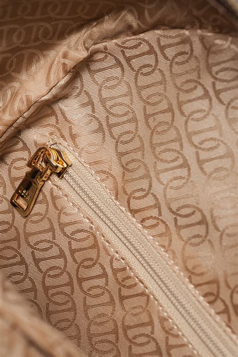 U.S. Polo Assn., Раница от еко кожа с релефно лого и десен, Кафяв - eMAG.bg