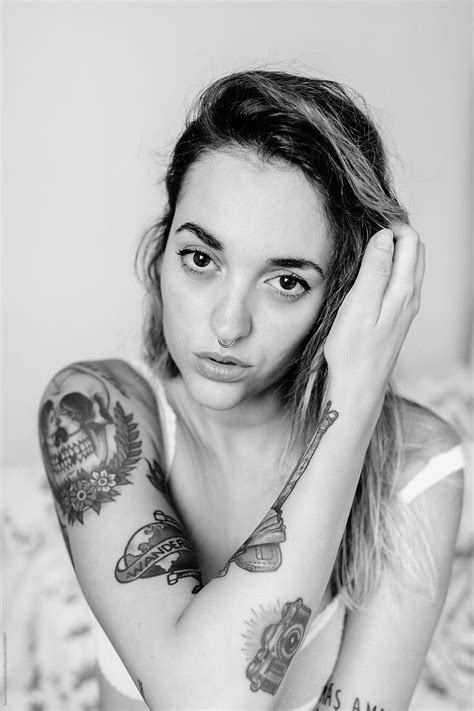"Portrait Of Woman In Bra" by Stocksy Contributor "Susana Ramírez