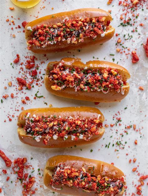 Flaming Hot Cheetos Hot Dogs | Recipe Cart | Recipe Cart