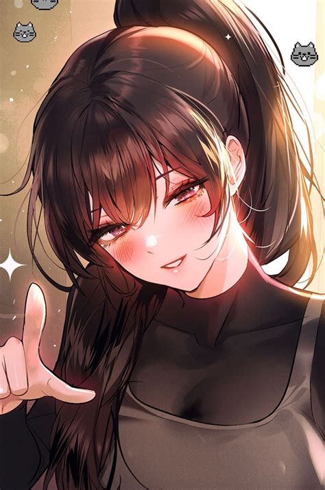 Emo Anime Girl, Kawaii Anime Girl, Manga Girl, Otaku Anime, Digital Art