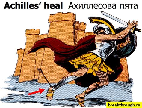 На английском языке Ахиллесова пята по-английски эквивалент перевод ...
