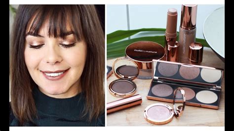 NUDE BY NATURE MAKE UP one brand Tutorial / deutsch rosegold metallic ...