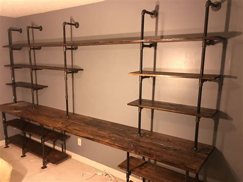 Industrial Style Pipe Closet Shelving