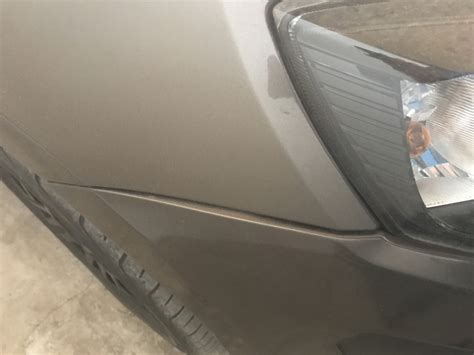 Передний бампер вылез из защёлок крыла. — Lada Калина Спорт (2G), 1,6 л ...