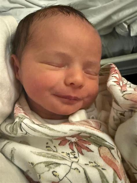 josh burns  georgie purcell  baby girl  australian