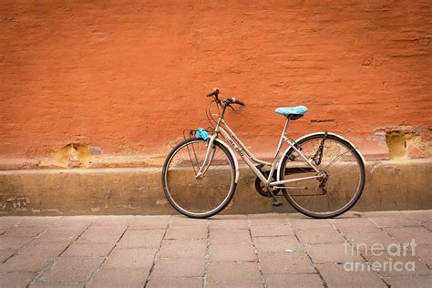 Terracotta wall and Bike 2 Photograph by Julian Eales - Fine Art America