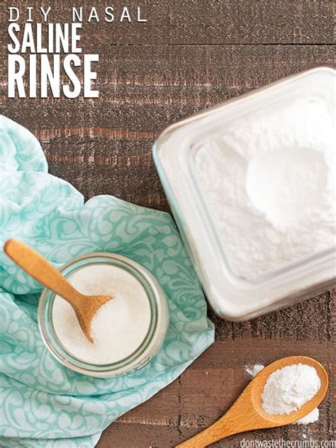 DIY Nasal Saline Solution - Don't Waste the Crumbs