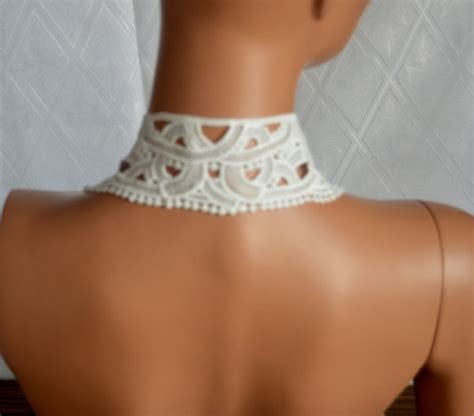 White Peter Pan Collar, White Detachable Collar and Button, Cotton ...