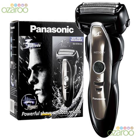 Panasonic ES ST25 Mens 3 Blade Dual Wet Dry Stubble Shaver Razor ...