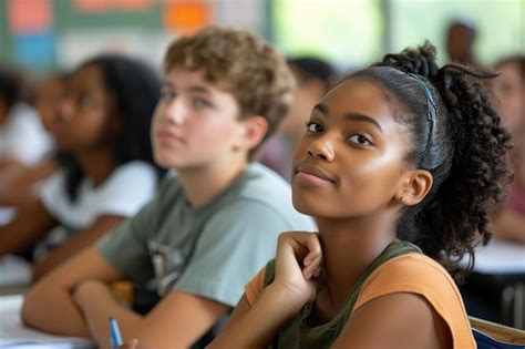 Premium Photo | Diversity high school students study in the classroom