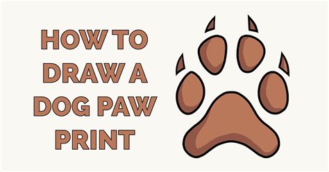 Dog Paw Print Sketch