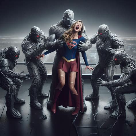 0215-Supergirl Rooftop Torture (blue costtume) by AnoyrAnoyrAnoyr on