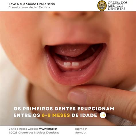 Quando nascem os primeiros dentes? - Ordem dos Médicos Dentistas