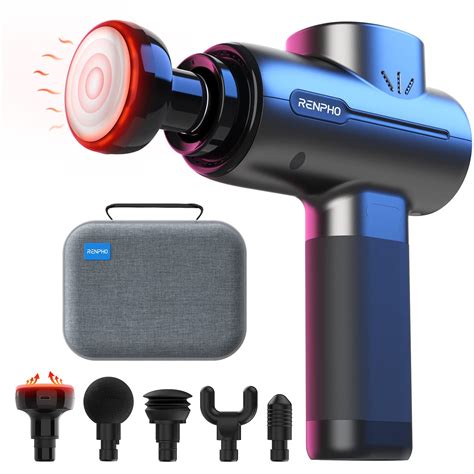 RENPHO Massage Gun with Heat, Percussion Muscle Mini Massage Gun for