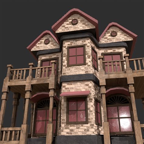 artstation  game house  pbr texturing game assets