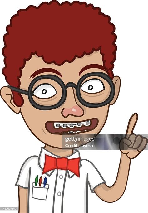 nerd boy high res vector graphic getty images