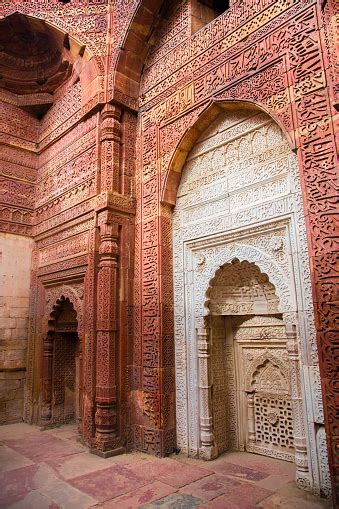 qutub minar  delhi stock photo  image  ancient