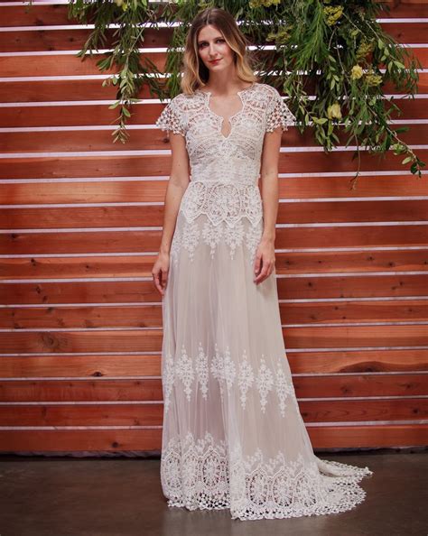 Azalea Lace Bohemian Wedding Dress | Cotton Lace With OPEN BACK
