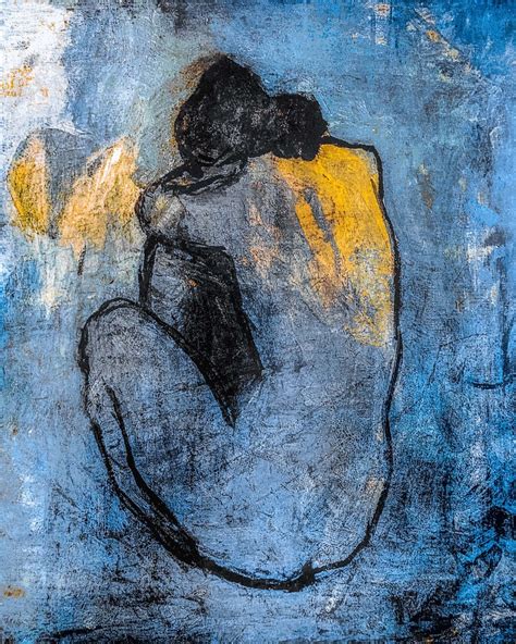 picasso blue nude  art print canvas print fine art etsy