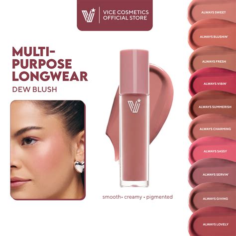 vice  dew   liquid blush long wearing multi  cream blush
