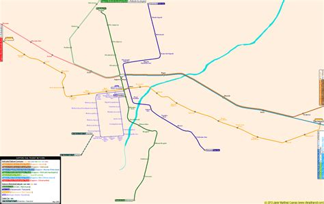 Sapporo Real Distance Metro Map