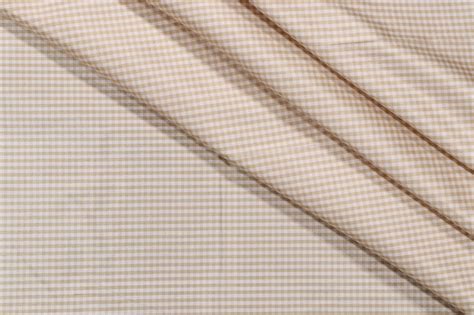 7/8 Yards Tirano Tiny Check Silk Drapery Fabric in Beige/White