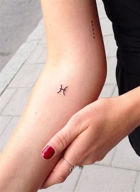 pisces tattoo minimalist bronctattooauscom
