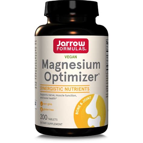 Jarrow Formulas Magnesium Optimizer -- 200 Tablets - Vitacost