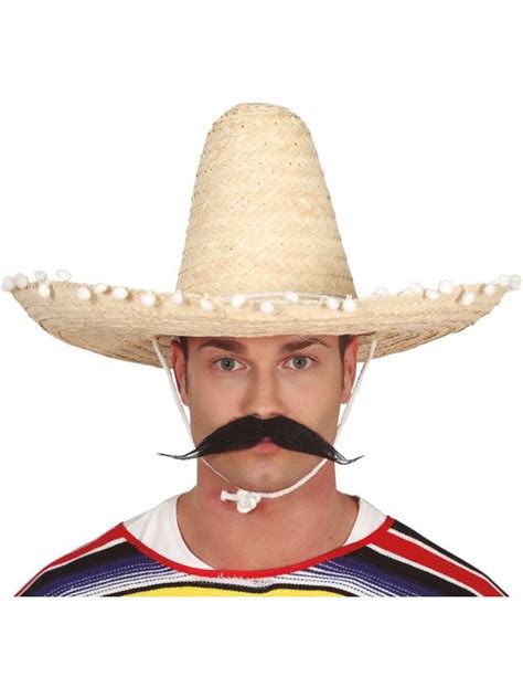 Strokleurige sombrero breed | Carnavalskleding.nl