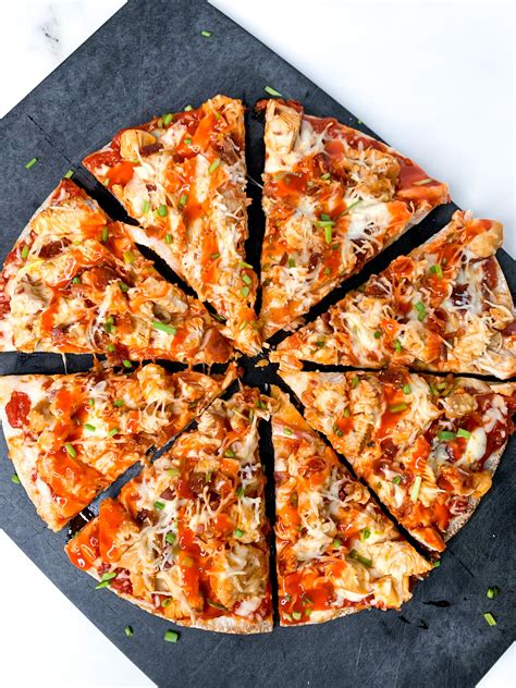 Buffalo Chicken + Bacon Pizza Recipe