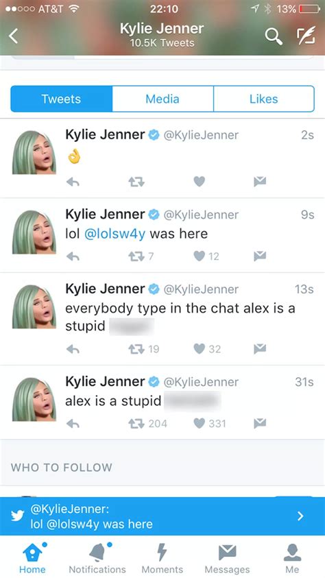 Kylie Jenner insists she doesn't care that her Twitter was hacked and