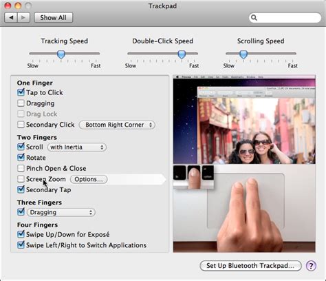 How do I “zoom” my MacBook / iMac screen?