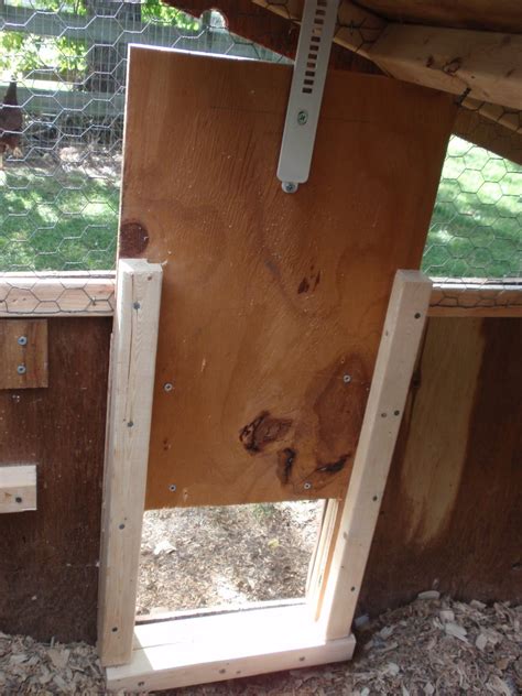 how to make a door for chicken coop