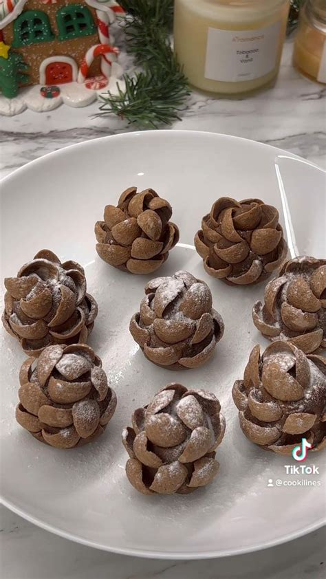 Delicious Chocolate Christmas Tree Cones