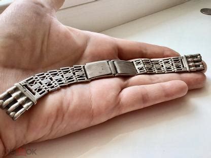Советский Винтаж Браслет для часов мужской серебро 30гр. эпоха СССР 875 пр